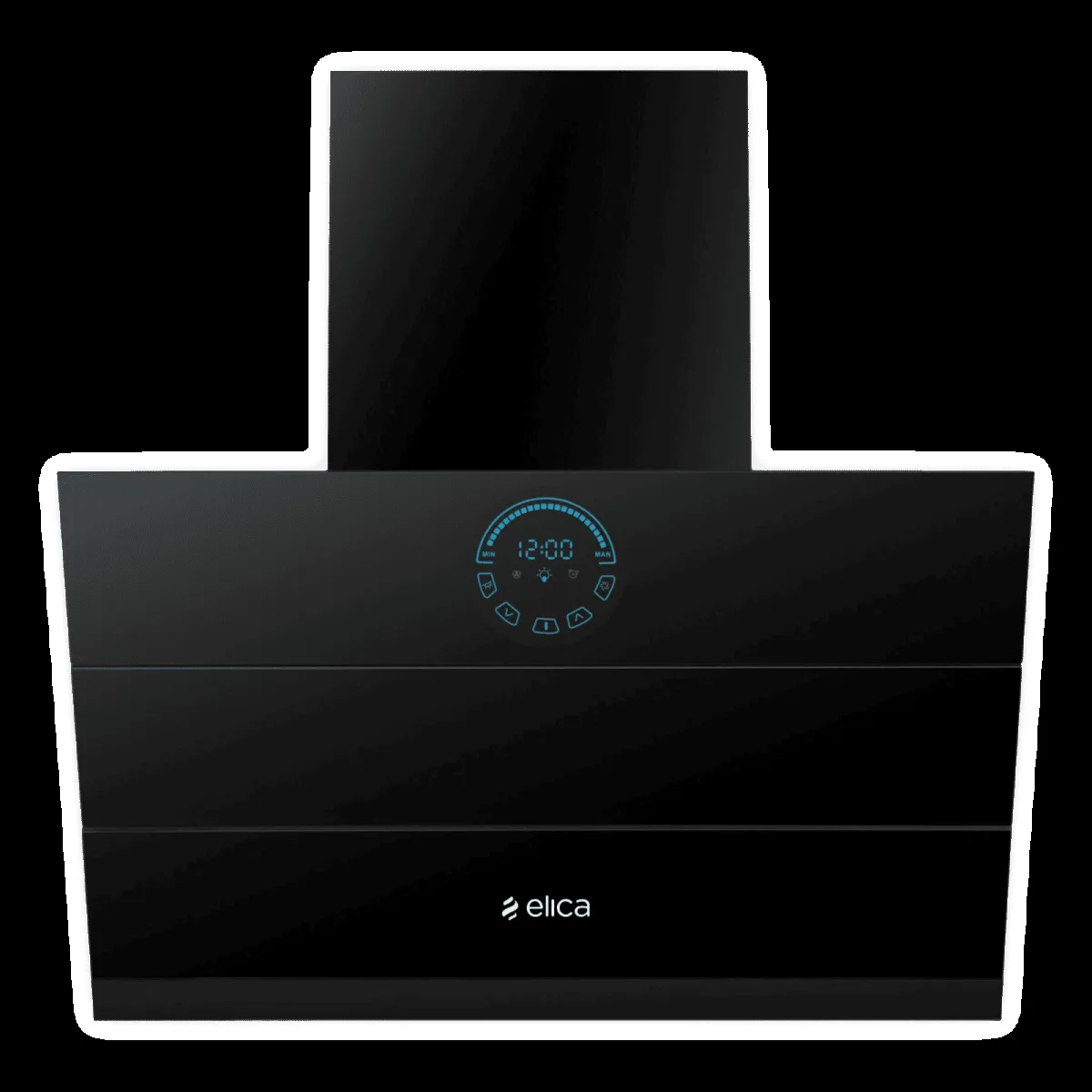 elica EFL S 108 HAC LTW VMS 60 60cm 1350m3/hr Ducted Auto Clean Wall Mounted Chimney with Palm Sensor (Matte Black)