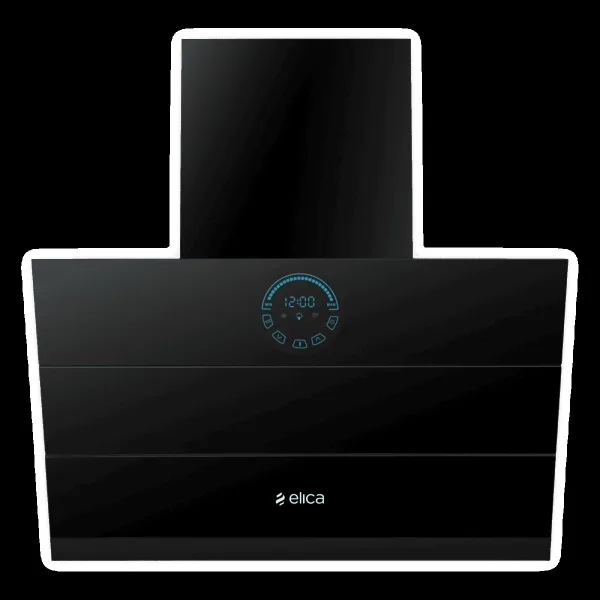 elica EFL S 108 HAC LTW VMS 60 60cm 1350m3/hr Ducted Auto Clean Wall Mounted Chimney with Palm Sensor (Matte Black)