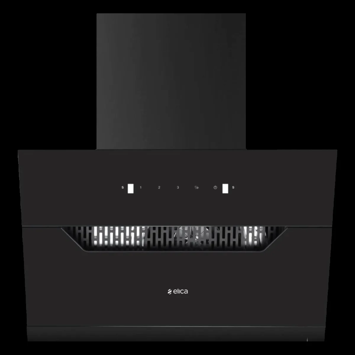 elica EFL 207 HAC LTW VMS 90cm 1350m3/hr Ducted Auto Clean Wall Mounted Chimney with Motion Sensor Control (Black)
