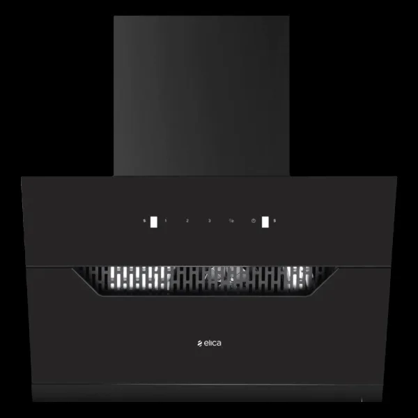 elica EFL 207 HAC LTW VMS 90cm 1350m3/hr Ducted Auto Clean Wall Mounted Chimney with Motion Sensor Control (Black)