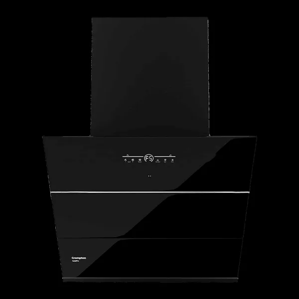 Crompton QuietPro 60cm 1780m3/hr Ducted Auto Clean Wall Mounted Chimney with Touch Control Panel (Midnight Black)