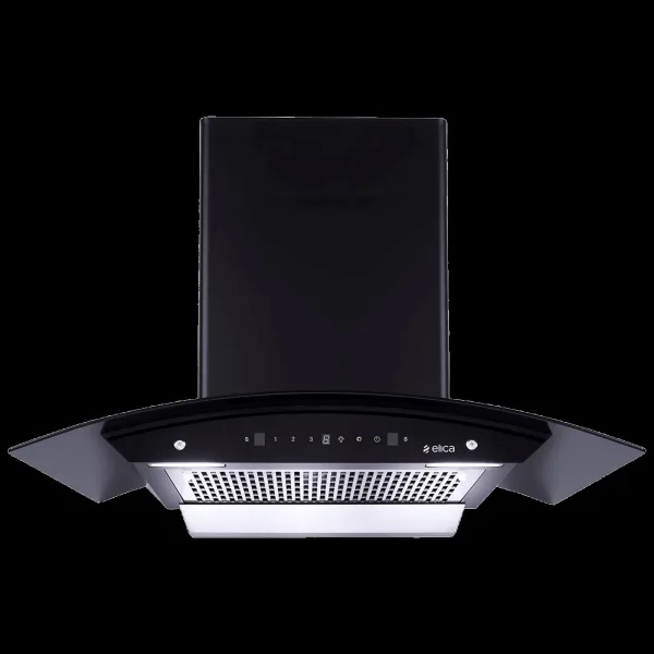 elica WDFL 906 HAC LTW MS NERO 90cm 1200m3/hr Ducted Auto Clean Wall Mounted Chimney with Motion Sensor Control (Black)