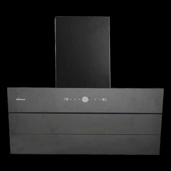 Sunflame Tranquilo 90cm 1400m3/hr Ducted Auto Clean Wall Mounted Chimney with Motion Sensor (Black)