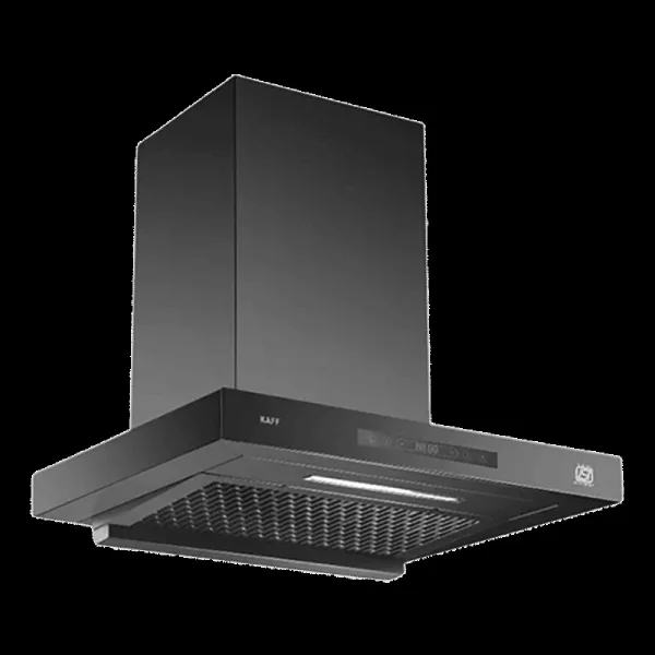 KAFF ASHPRO DC 90cm 1400m3/hr Ducted Auto Clean Wall Mounted Chimney with Gesture Motion Control (Matt Black)
