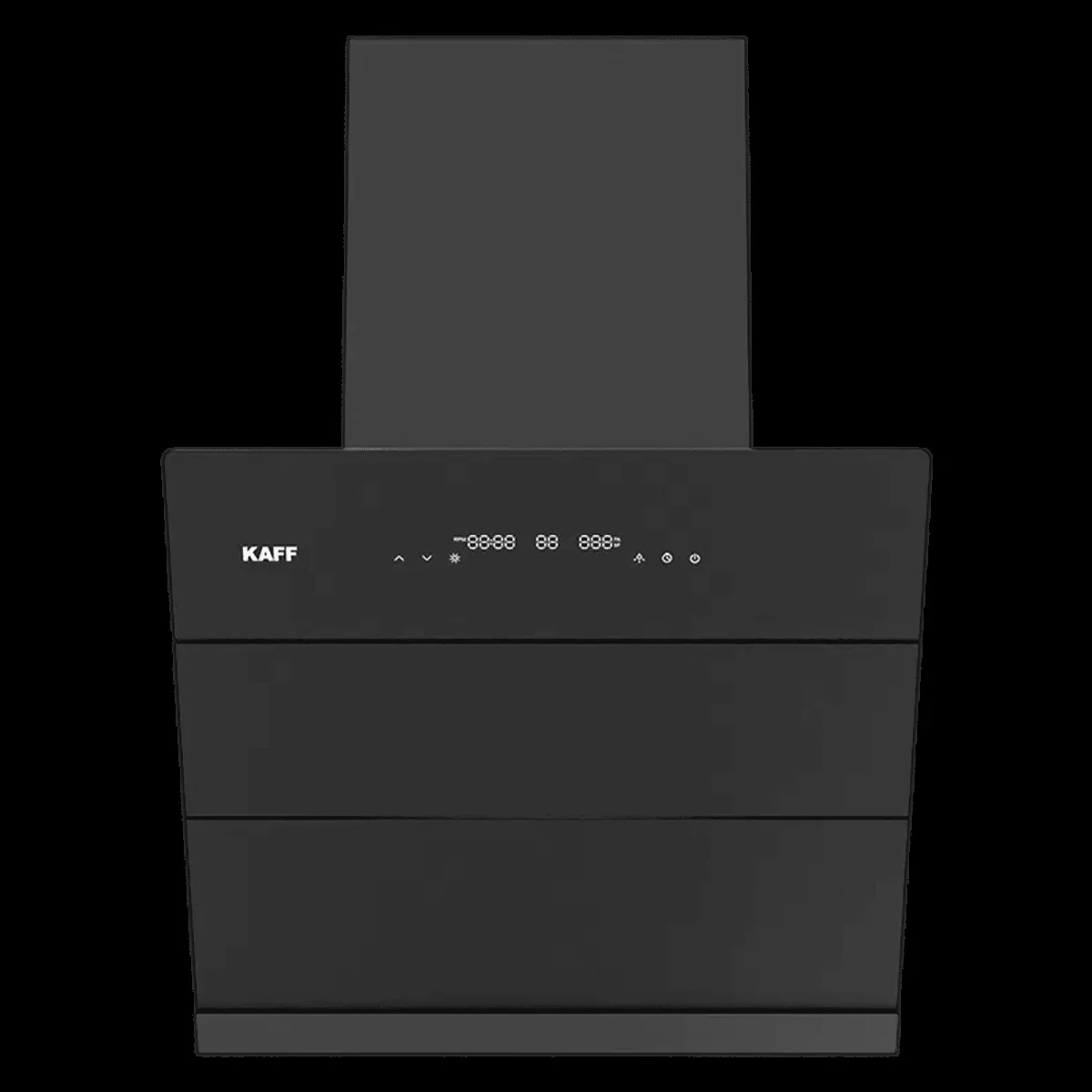 KAFF ALBURY SUPER 60cm 1480m3/hr Ducted Auto Clean Wall Mounted Chimney with Motion Sensor Control (Black)