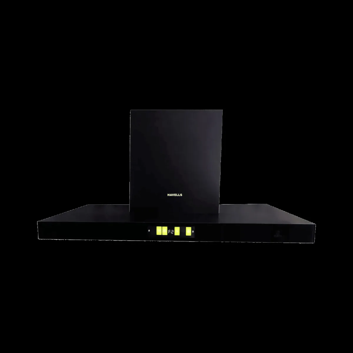 Havells Proxima 60 cm 1600m3/hr Ducted Auto Clean Wall Mounted Chimney With Hand Wave Controls (Black)