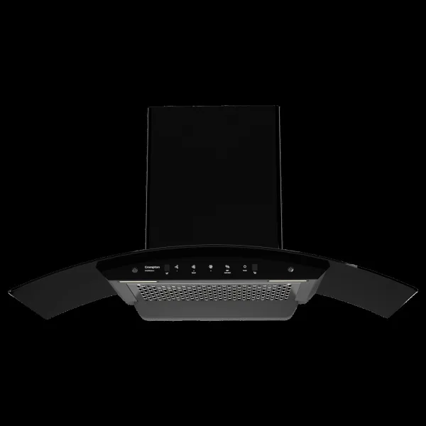 Crompton IntelliMotion 90cm 1203m3/hr Ducted Wall Mounted Chimney with Filterless Technology (Black)