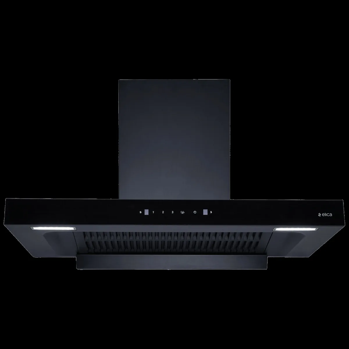 elica FL PLUS SPT MAX 90cm 1600m3/hr Ducted Auto Clean Wall Mounted Chimney with Motion Sensor Control (Black)