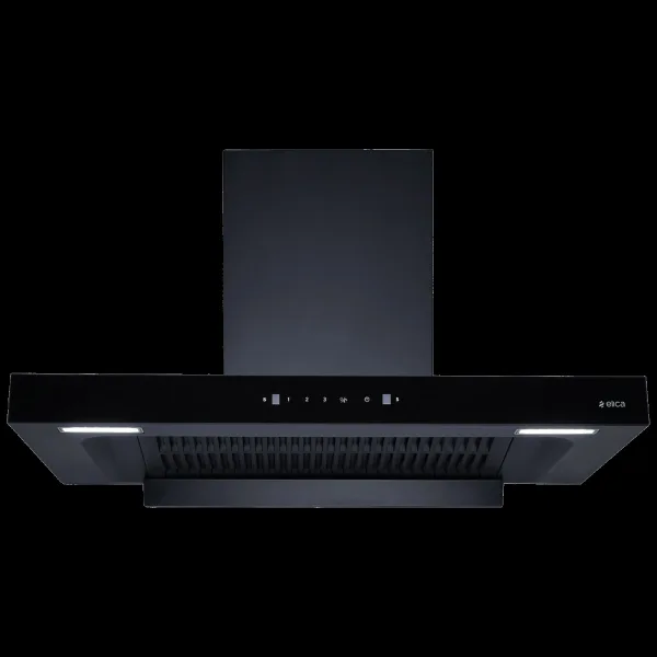 elica FL PLUS SPT MAX 90cm 1600m3/hr Ducted Auto Clean Wall Mounted Chimney with Motion Sensor Control (Black)