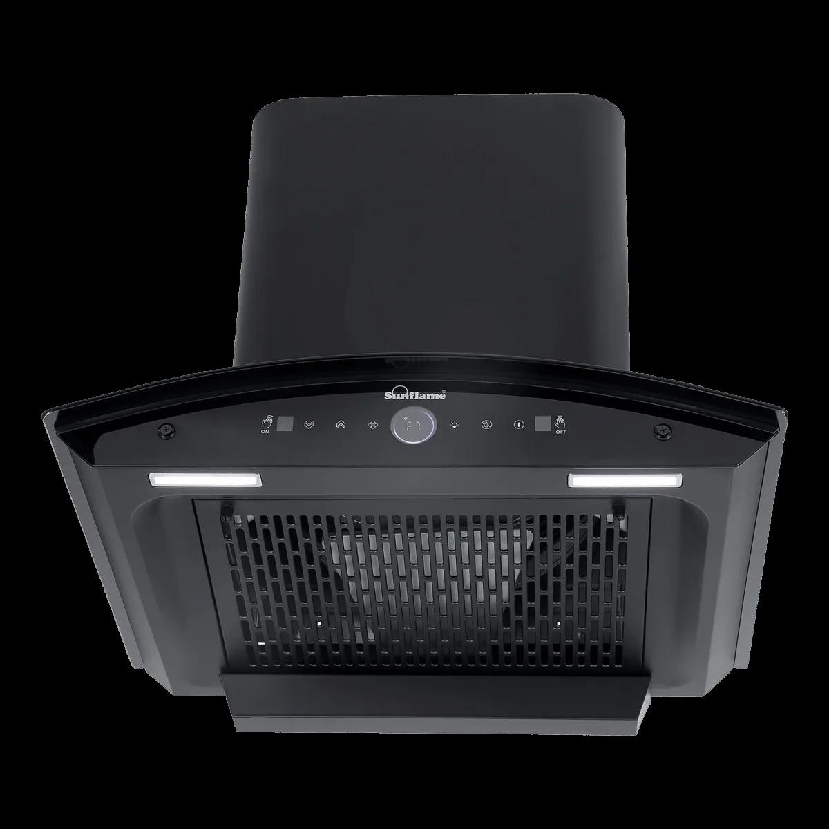 Sunflame CH SERENO 60cm 1400m3/hr Ducted Auto Clean Wall Mounted Chimney with Feather Touch Controls (Black)