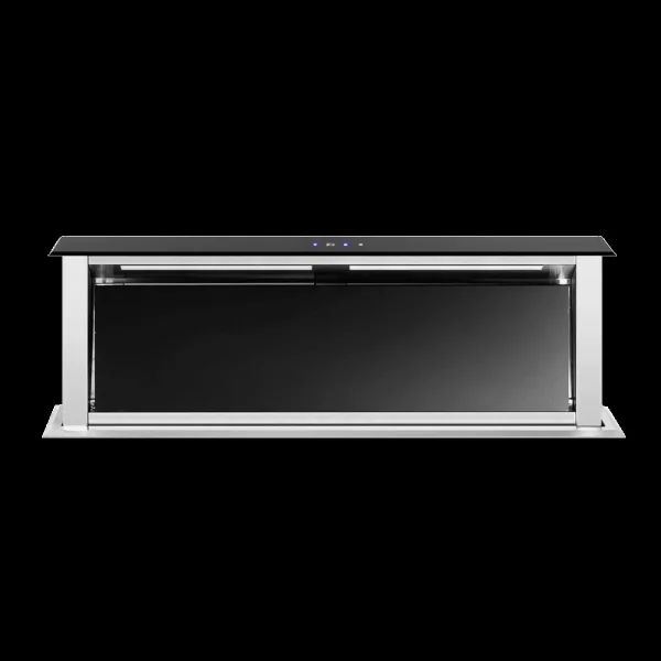 KAFF TOWNSVILLE 90 IS 90cm 1200m3/hr Ductless Wall Mounted Chimney with Advanced Downdraft Technology (Black)