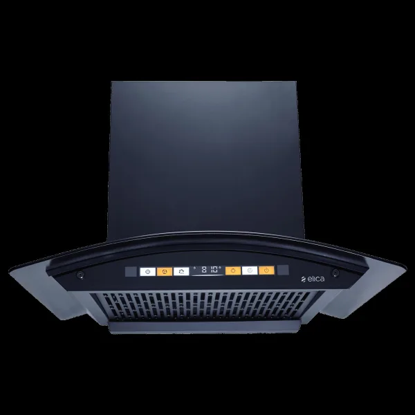 elica WD HS ORG FL 600 HAC LTW MS NERO 60cm 1600m3/hr Ducted Auto Clean Wall Mounted Chimney with Motion Sensor (Black)