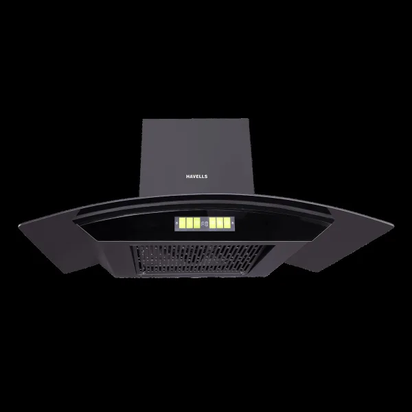 Havells Canis Neo 90 cm 1600m3/hr Ducted Auto Clean Wall Mounted Chimney With Hand Wave Controls (Black)
