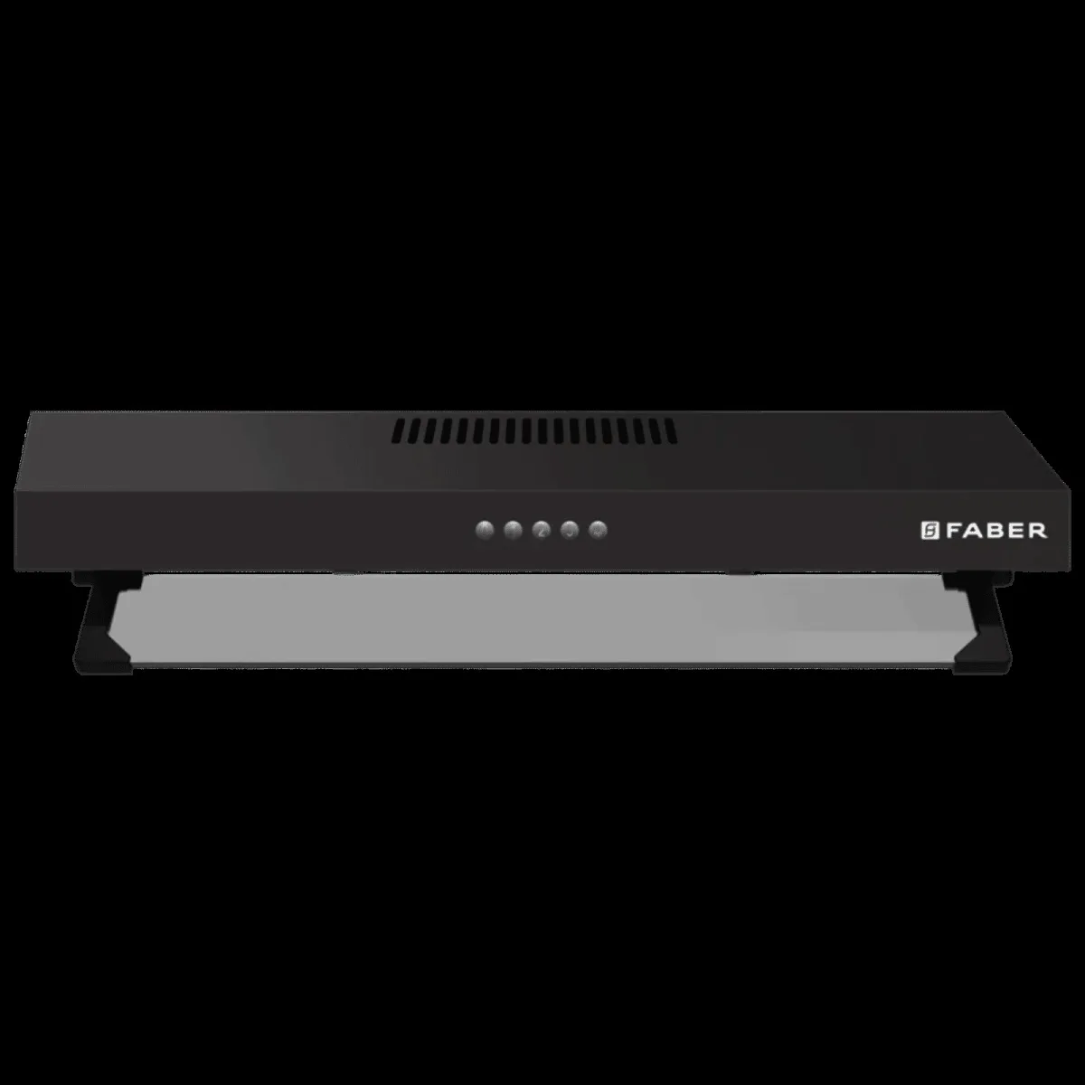 FABER RUBY PB BK IN 60cm 1000m3/hr Ducted Wall Mounted Chimney with Baffle Filter (Black)