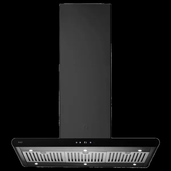 KAFF CANARY DHC BF 90 IS 90cm 1200m3/hr Ducted Wall Mounted Chimney with Baffle Filter (Black)
