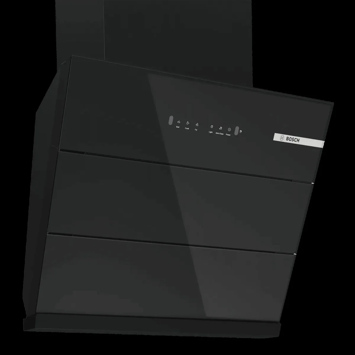BOSCH Series 4 60cm 680m3/hr Ducted Auto Clean Wall Mounted Chimney with Gesture Control (Black)