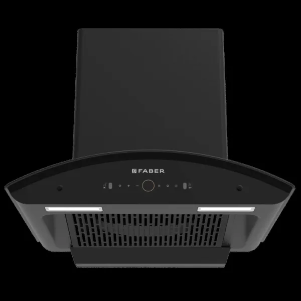 FABER ENIGMA BLDC HC SC BK 60 60cm 1500m3/hr Ducted Auto Clean Wall Mounted Chimney with Gesture and Remote Control (Black)