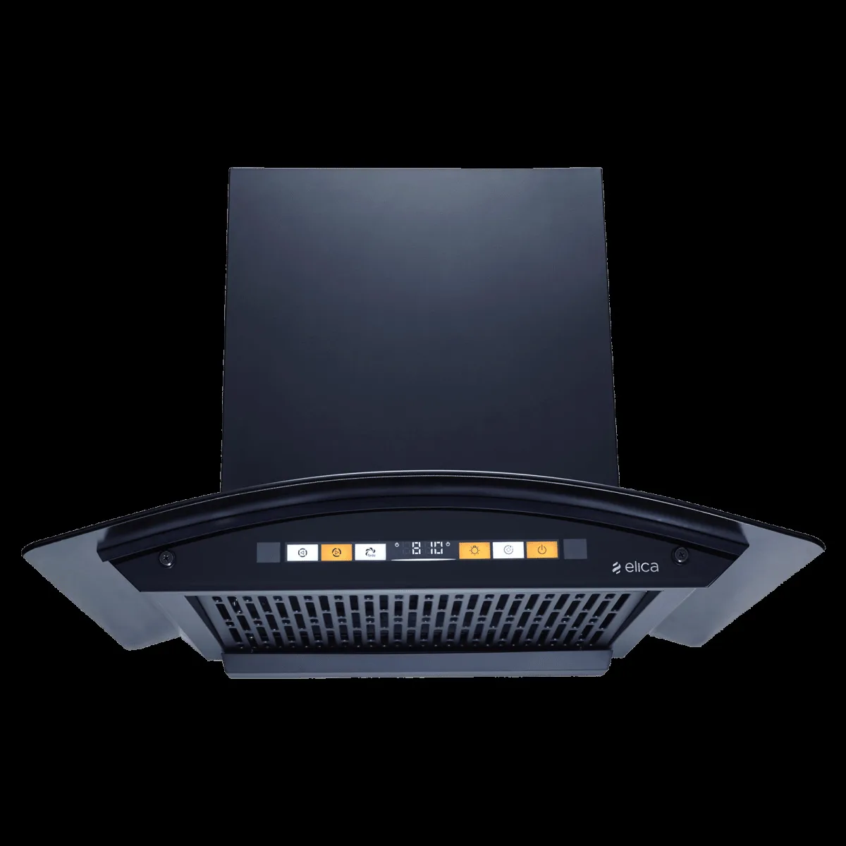 elica WD SMART BLDC FL 600 HAC LTW MS NERO 60cm 1600m3/hr Ducted Auto Clean Wall Mounted Chimney with Motion Sensor (Black)