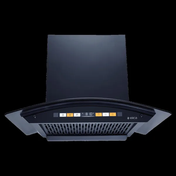 elica WD SMART BLDC FL 600 HAC LTW MS NERO 60cm 1600m3/hr Ducted Auto Clean Wall Mounted Chimney with Motion Sensor (Black)