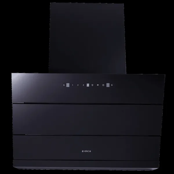 elica EFL 3V 751 HAC LTW MS NERO 75cm 1325m3/hr Ductless Cabinet/Hob Mounted Chimney with Motion Sensor Control (Black)