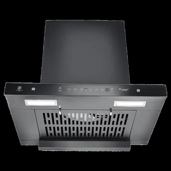 Prestige Edge 600 60cm 2038.81m3/hr Ducted Auto Clean Wall Mounted Chimney with Revolutionary Motion Sensor (Black)