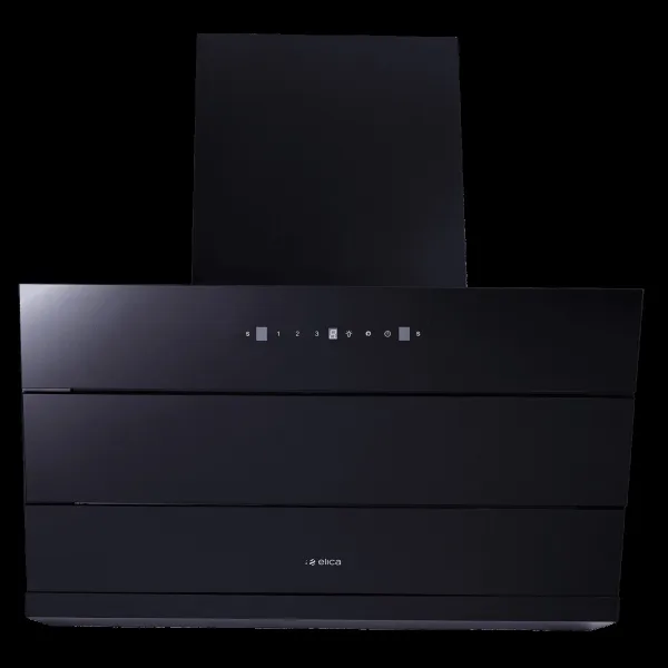 elica EFL 3V 901 HAC LTW MS NERO 90cm 1325m3/hr Ductless Cabinet/Hob Mounted Chimney with Motion Sensor Control (Black)