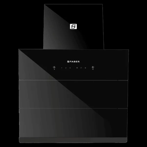 FABER HOOD ZENITH FL HC SC BK IN 60cm 1400m3/hr Ducted Auto Clean Wall Mounted Chimney with Odor Sensor (Black)