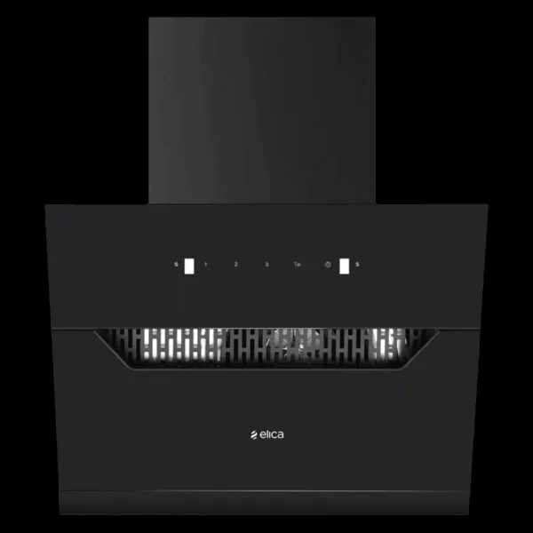 elica EFL 207 HAC LTW VMS 60 60cm 1350m3/hr Ducted Auto Clean Wall Mounted Chimney with Motion Sensor Control (Black)
