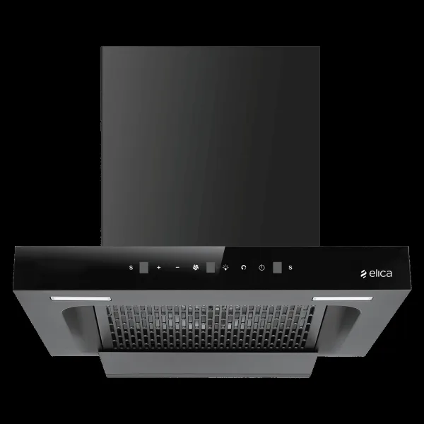 elica SPT FL 600 BLDC HAC LTW MS NERO 60cm 1500m3/hr Ducted Auto Clean Wall Mounted Chimney with Motion Sensor Control (Black)