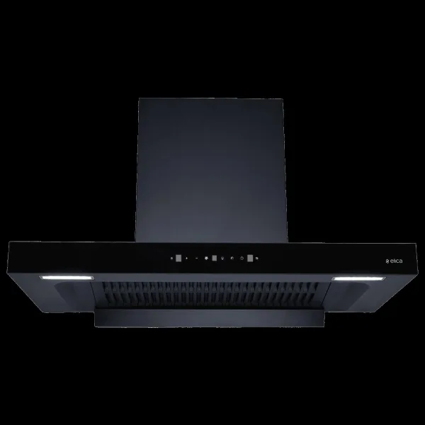 elica SPT MAX FL 900 BLDC 90cm 1500m3/hr Ducted Auto Clean Wall Mounted Chimney with Motion Sensor Control (Black)