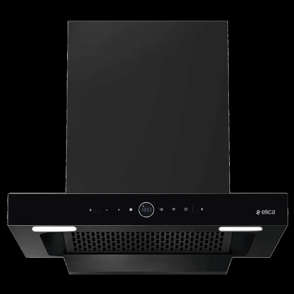 elica SPT PRO PLUS FL BLDC 60cm 1600m3/hr Ducted Auto Clean Wall Mounted Chimney with Motion Sensor Control (Black)