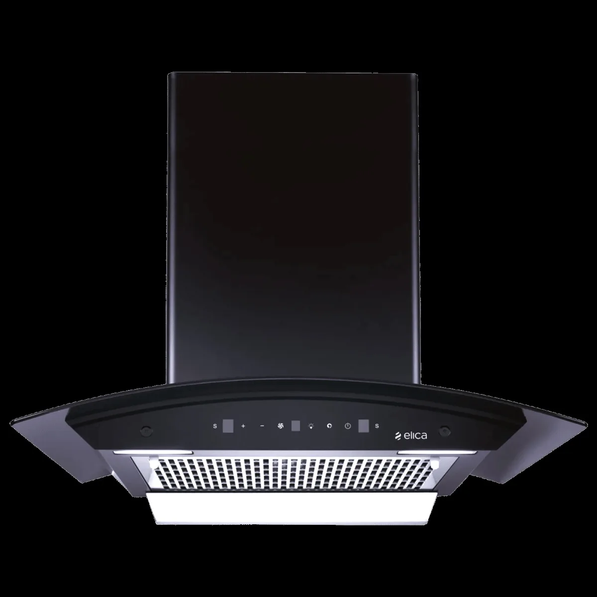 elica WDFL 600 BLDC HAC LTW MS NERO 60cm 1500m3/hr Ducted Auto Clean Wall Mounted Chimney with Motion Sensor Control (Black)