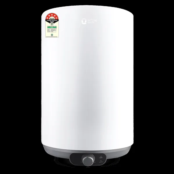Orient Aquanova 15 Litre 5 Star Vertical Storage Geyser with Whirlflow Technology (White)