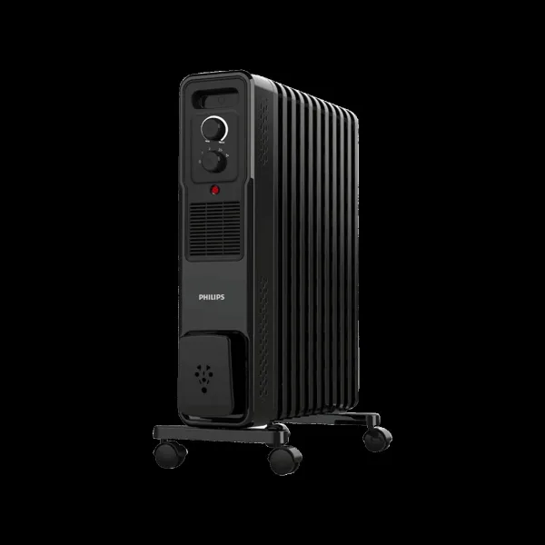 Philips CX301301 2900 W Oil Filled Radiator Room Heater with 13 Fins (5 Heating Modes, Black)