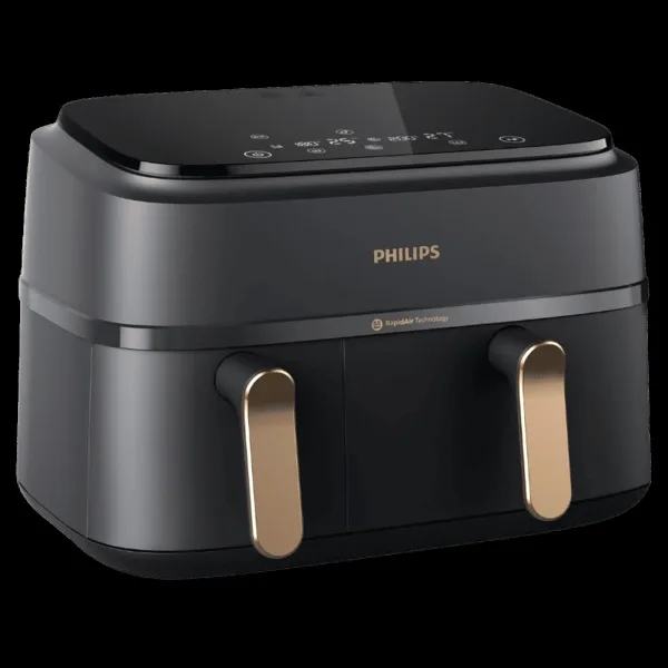 PHILIPS 3000 Series 9L 2750 Watt Digital Air Fryer with Rapid Air Technology (Black & Gold)