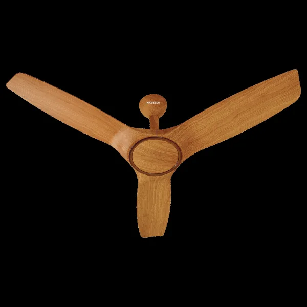 HAVELLS  Stealth Air 5 Star 1200mm 3 Blade BLDC Motor Ceiling Fan with Remote (Aerodynamic Blades, Pinewood Cola Chrome)