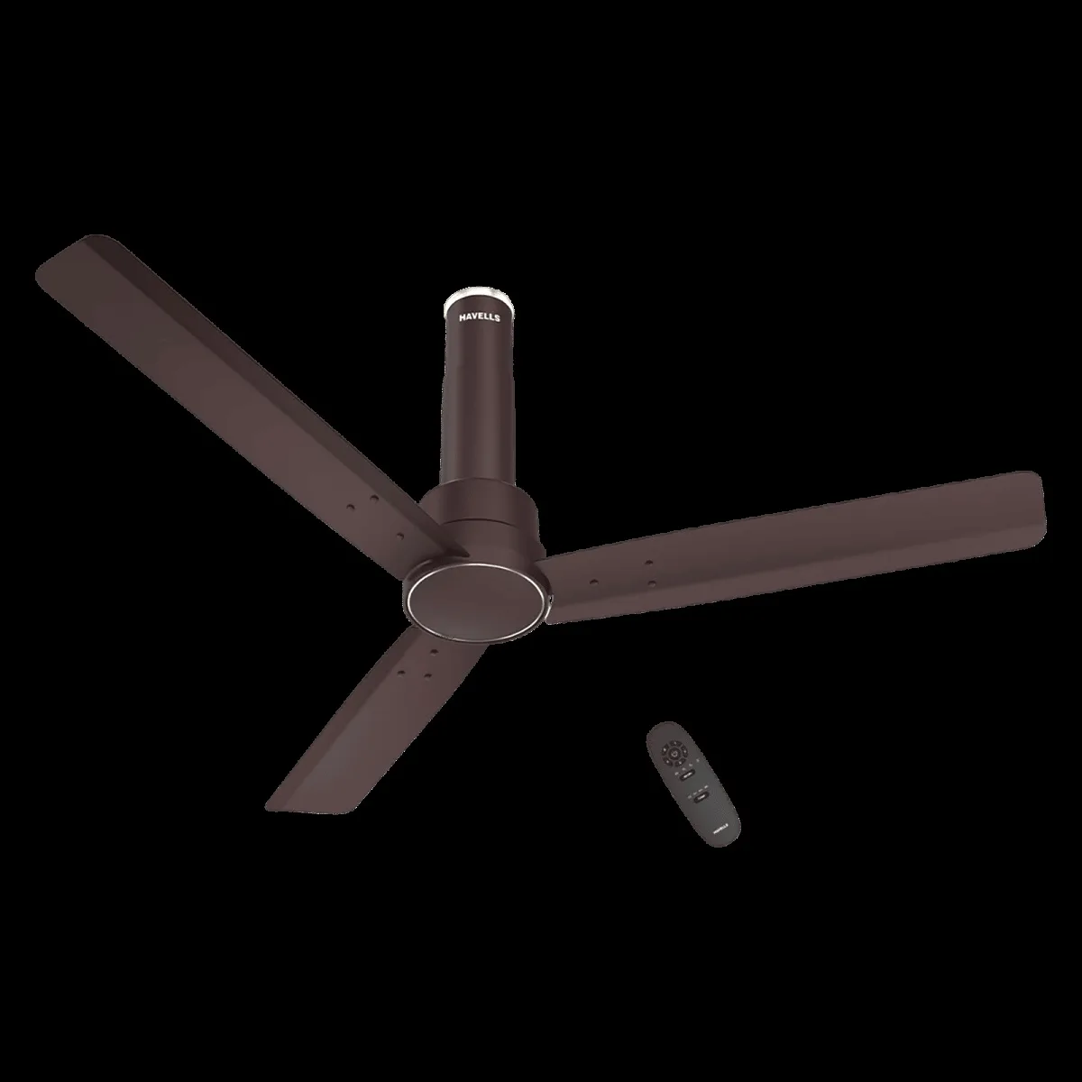 HAVELLS Elio 5 Star 1200mm 3 Blade BLDC Motor Ceiling Fan with Remote (Wood Finished Blades, Brown)