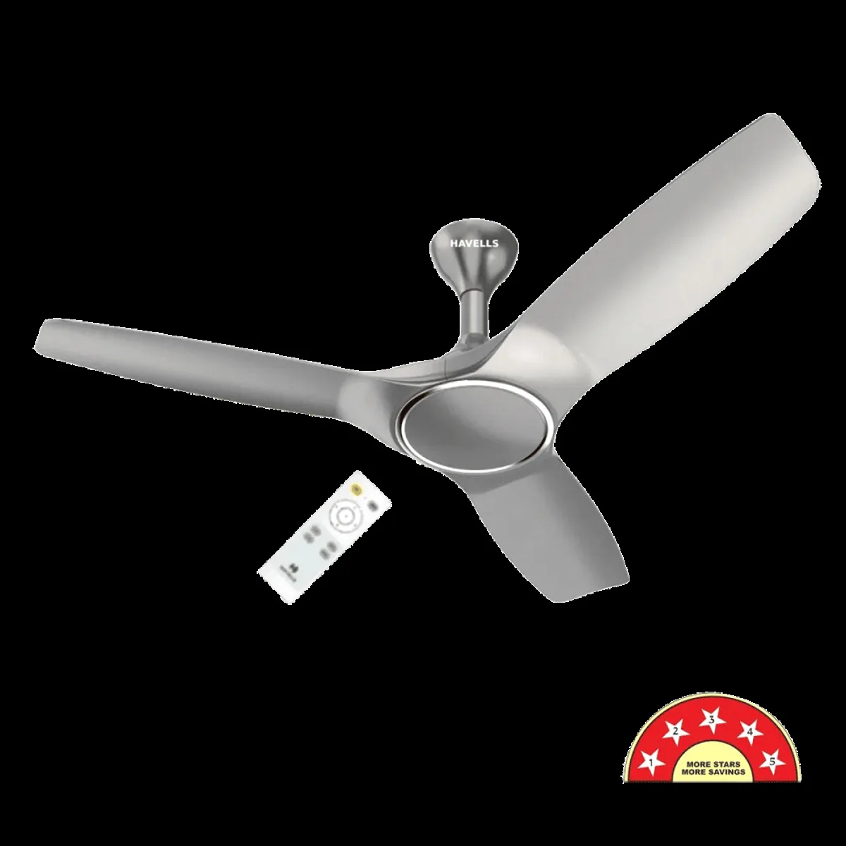 HAVELLS Stealth Air 5 Star 1200 mm 3 Blade BLDC Motor Ceiling Fan with Remote (Aerodynamic Blades, Mist)