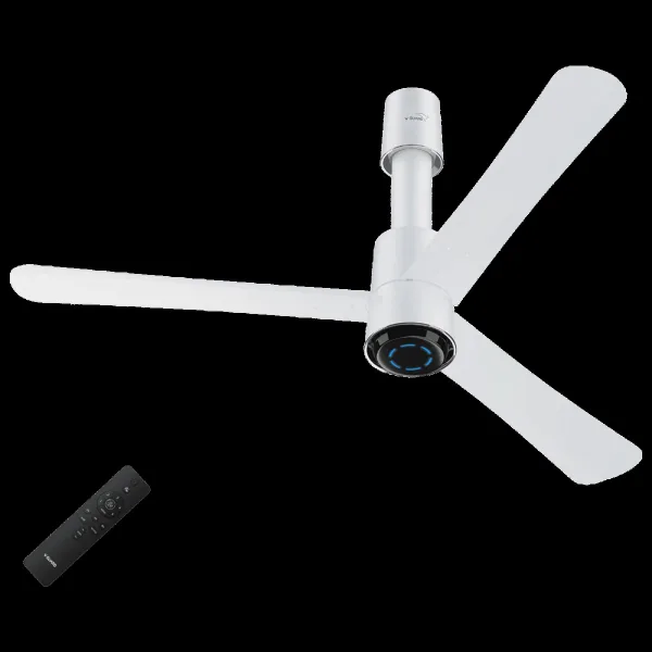 V-GUARD Insight-G 5 Star 1200mm 3 Blade BLDC Motor Ceiling Fan with Remote (UI LED Lights, Blossom White Matte)
