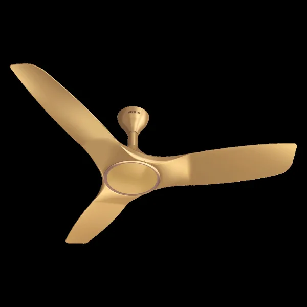 HAVELLS  Stealth Air 5 Star 1200mm 3 Blade BLDC Motor Ceiling Fan with Remote (Aerodynamic Blades, Champagne)