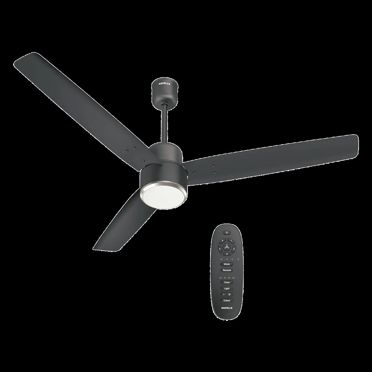 Havells Epic Underlight 5 Star 1200mm 3 Blade BLDC Motor Ceiling Fan with Remote (Reverse Rotation, Smoke Brown)