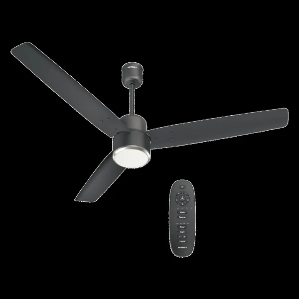 Havells Epic Underlight 5 Star 1200mm 3 Blade BLDC Motor Ceiling Fan with Remote (Reverse Rotation, Smoke Brown)