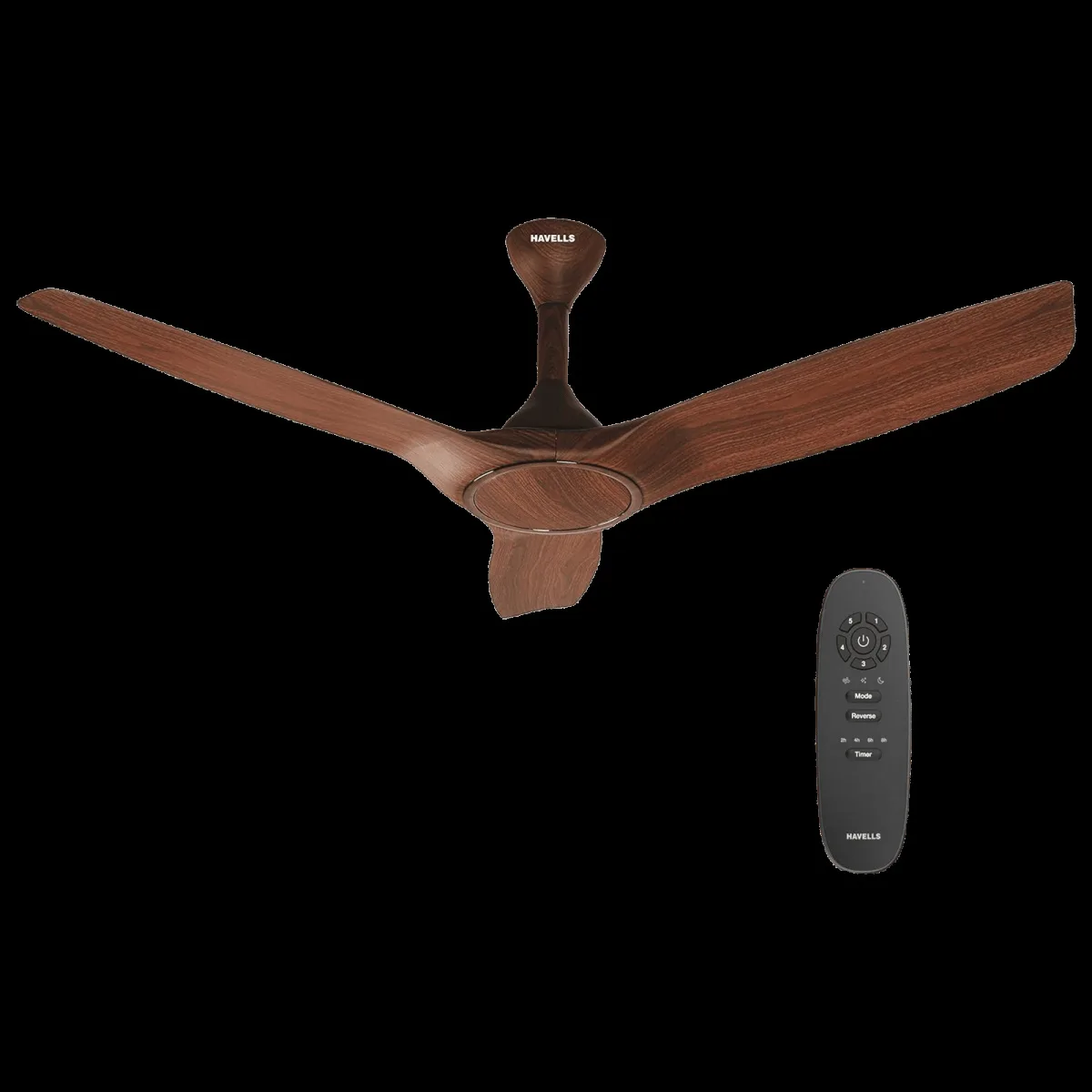 HAVELLS Stealth BLDC 5 Star 1200mm 3 Blade Permanent Magnet Motor Ceiling Fan with Remote (Aerodynamic Blades, Brown)