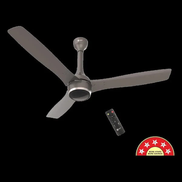 Orient Aeon 5 Star 1200mm 3 Blade BLDC Motor Ceiling Fan with Remote (Antidust, Magma Grey)
