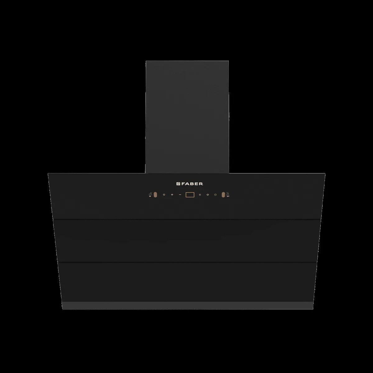FABER HOOD AETHER BLDC HC SC FL BK IN 90cm 1600m3/hr Ducted Auto Clean Wall Mounted Chimney with LPG Leakage Sensor (Black)
