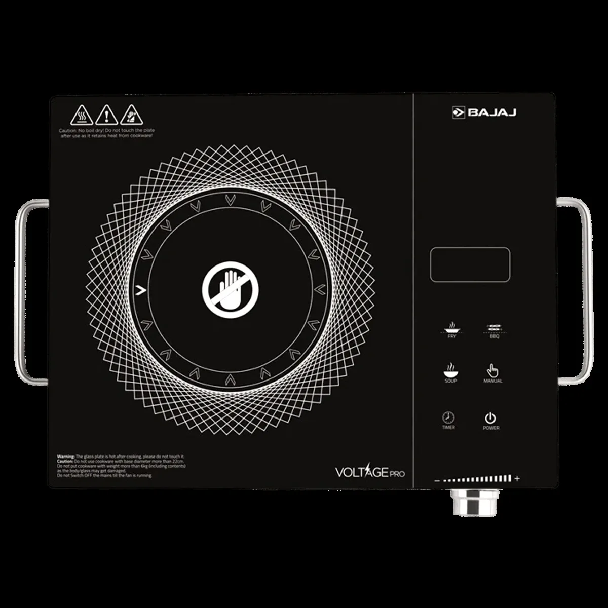 BAJAJ IRX 220F Infrared 2200W Induction Cooktop with 3 Preset Menus