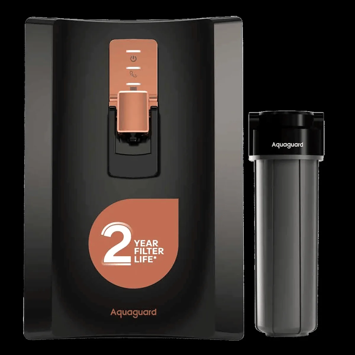 Aquaguard Enrich Superio 5L UV+UF Water Purifier with Active Copper Zinc Booster Technology (Black)