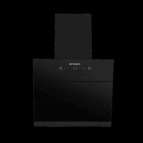 FABER HOOD AETHER BLDC HC SC FL BK IN 60cm 1600m3/hr Ducted Auto Clean Wall Mounted Chimney with LPG Leakage Sensor (Black)