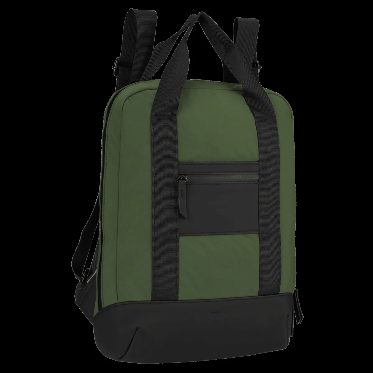 soundREVO Melbourne Nylon, PU Fabric Laptop Backpack for 14 Inch Laptop (6.99 L, Water Resistant, Green)