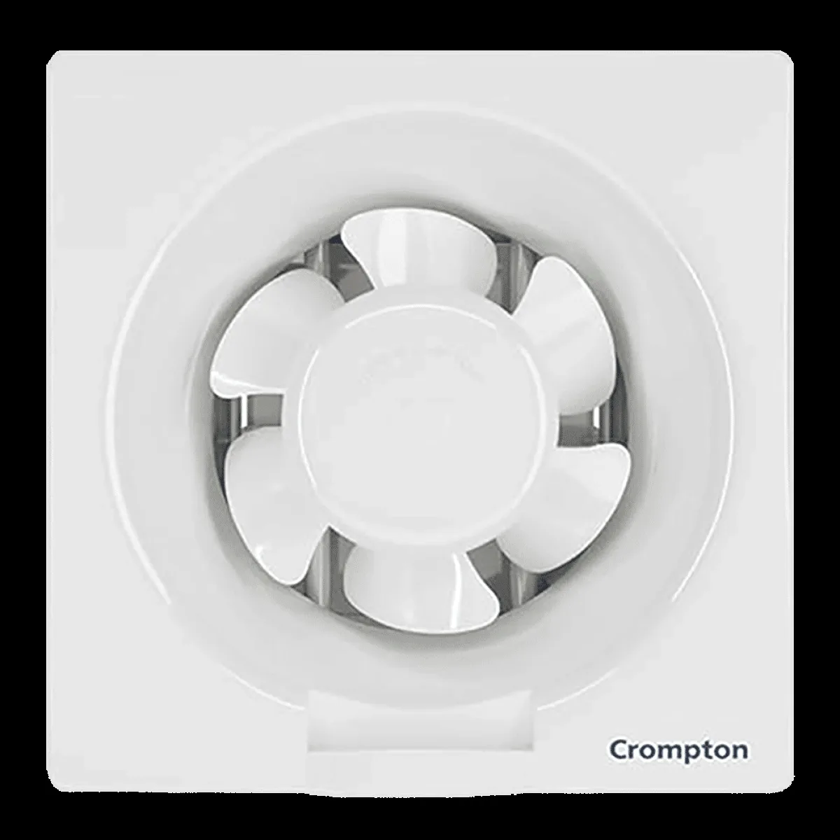 Crompton Brisk Air Plus 6 Inch 150mm Exhaust Fan (Auto Dust Protection Shutters, White)